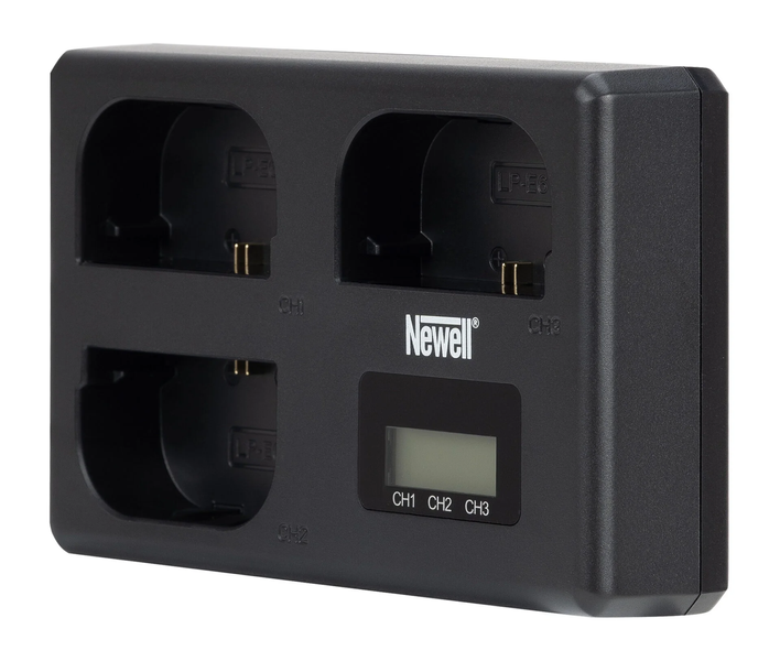 Потрійний зарядний пристрій Newell TT-USB-C для акумуляторів LP-E6 (NL4805) 16506 фото