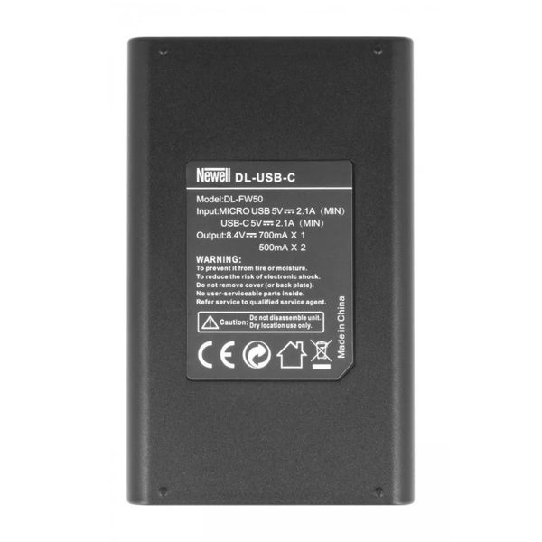 Двойное зарядное устройство Newell DL-USB-C для Аккумулятора NP-FW50 (NL1964) 7488 фото