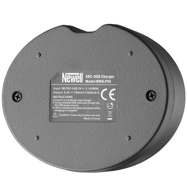 Подвійний зарядний пристрій Newell DUAL USB для LP-E6 7490 фото
