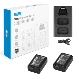 Набор двойное зарядное устройство Newell DL-USB-C и двух аккумуляторов NP-FW50 для Sony (NL3006) 16515 фото