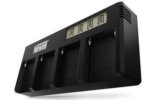 Чотирьох канальний зарядний пристрій Newell DF-4CH для акумуляторів NP-F 12570 фото