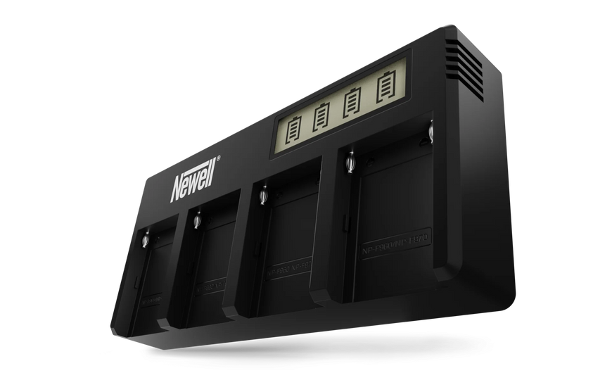 Чотирьох канальний зарядний пристрій Newell DF-4CH для акумуляторів NP-F 12570 фото
